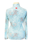 Kastel Long Sleeve 1/4 Zip in Blue Carnations