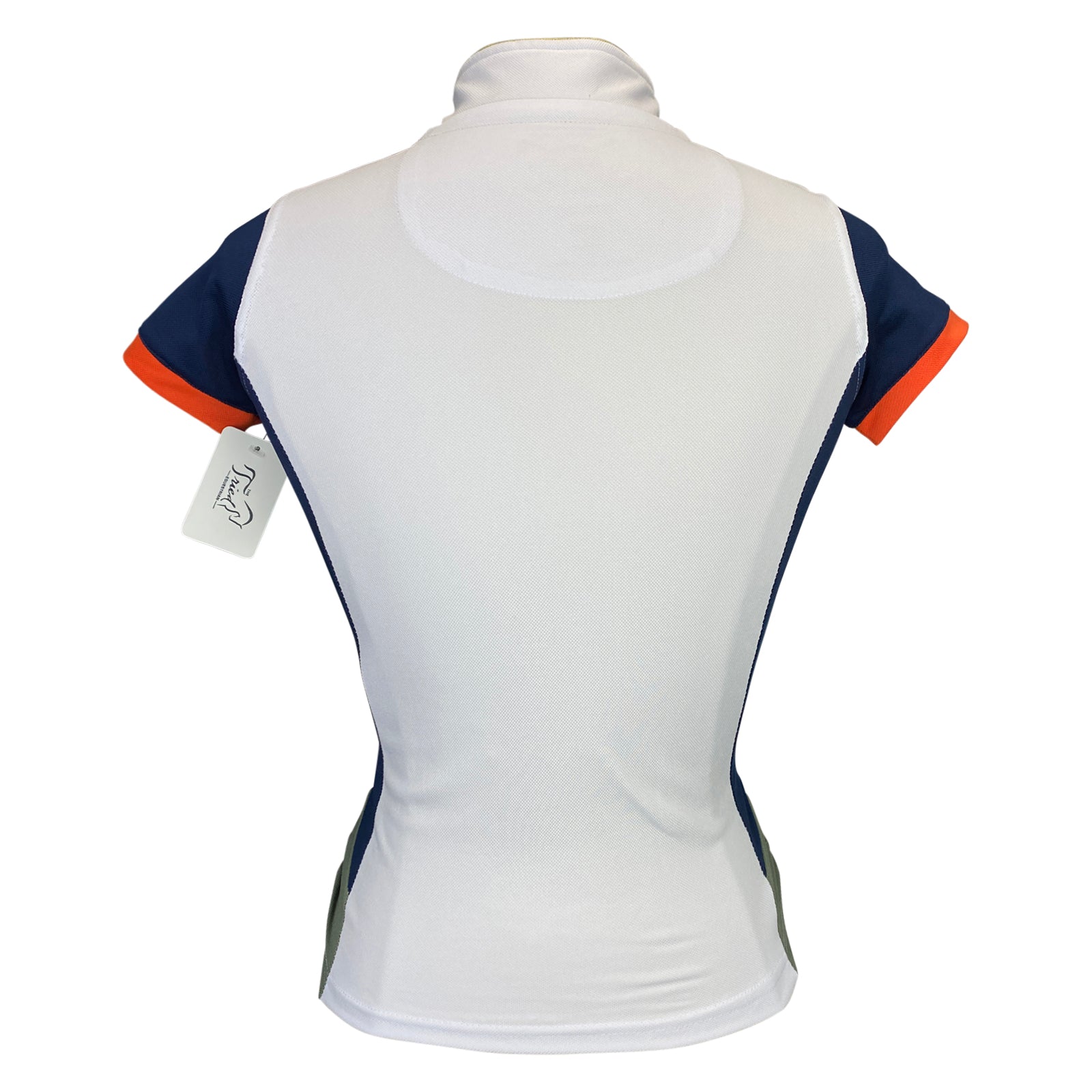 Horseware Technical Zip Polo in White/Navy