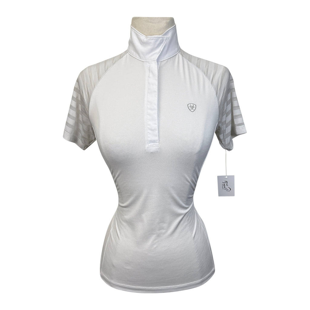 Ariat Pro Series Short Sleeve Shirt in White - Women's XS