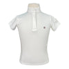 Front of Kingsland 'Classic' Kid's Show Shirt in White - Children's Medium
