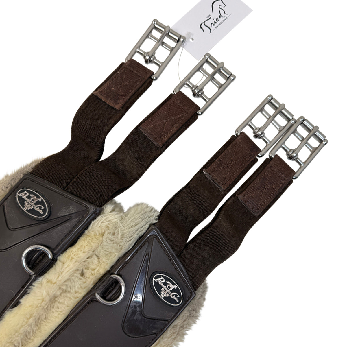 Professional&#39;s Choice VenTech Fleece Contoured Jump Girth in Brown - 50&quot;
