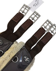 Professional's Choice VenTech Fleece Contoured Jump Girth in Brown - 50"