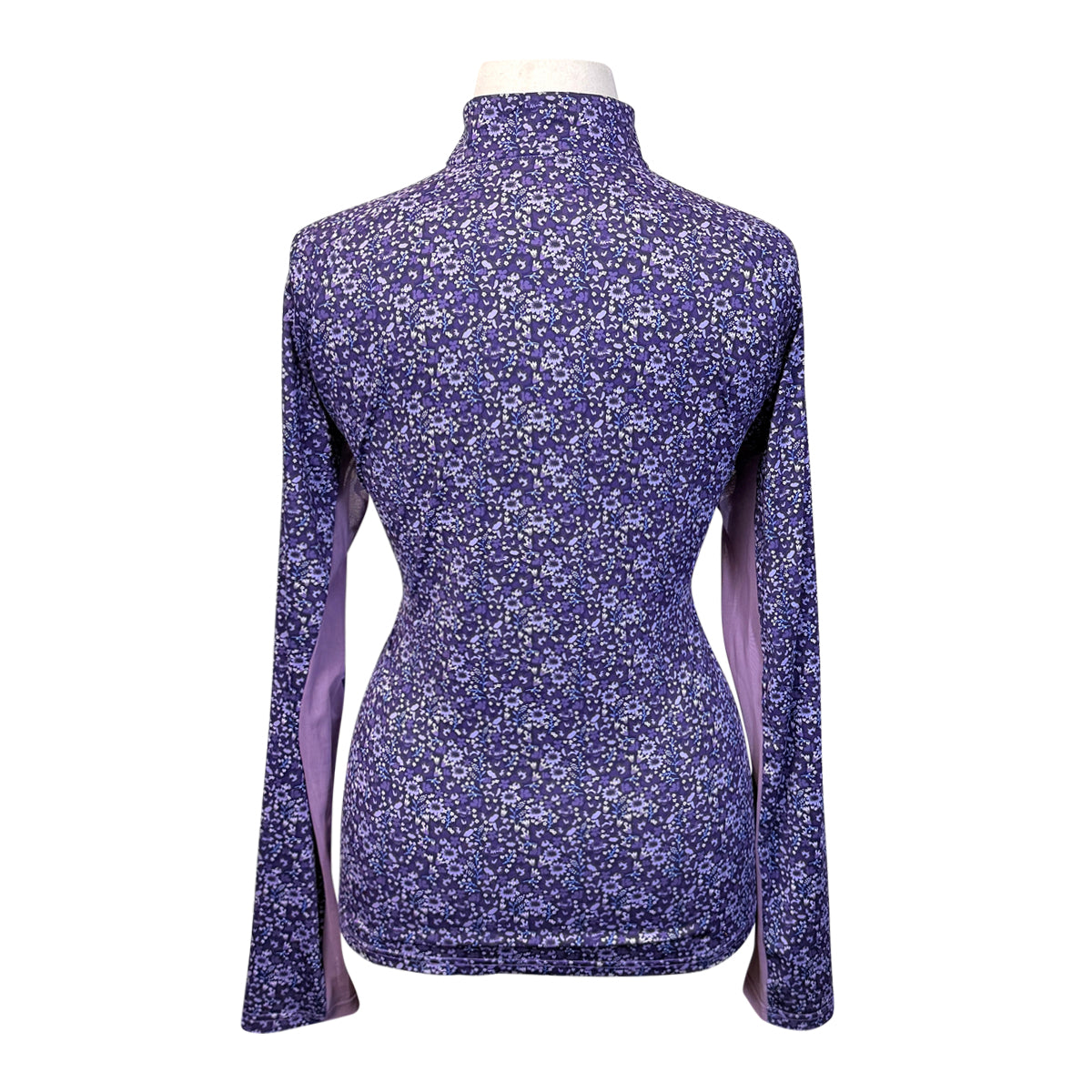 Smartpak Piper 'SmartCore' 1/4 Zip Top in Purple Garden