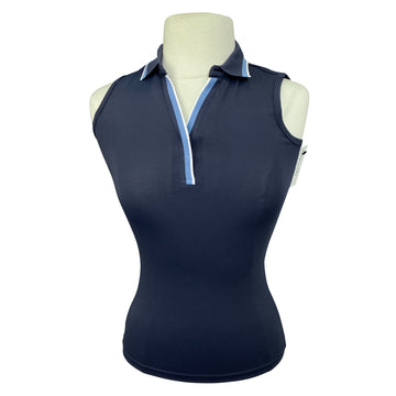 Cavallo 'Fleur' Polo in Dark Blue