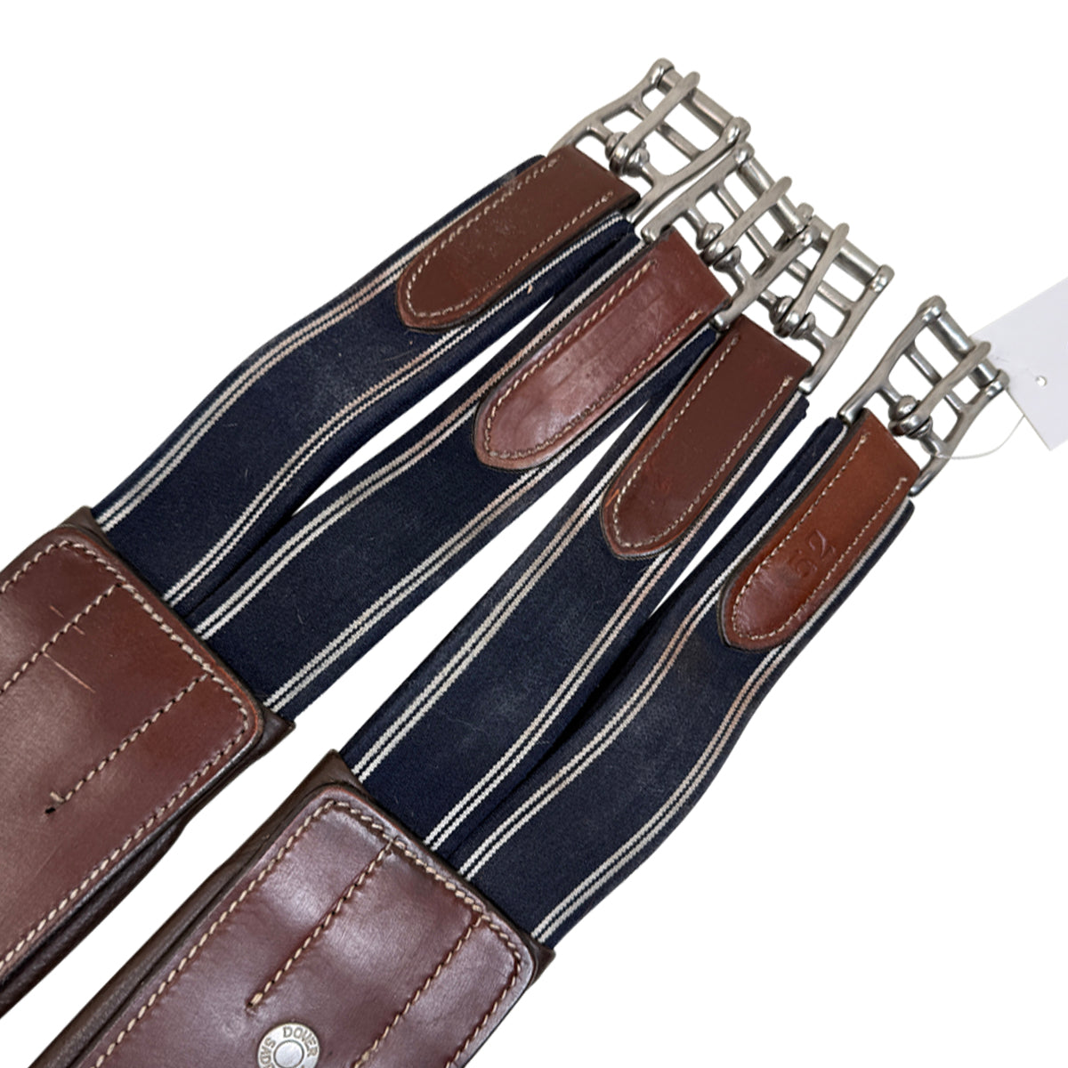 Dover Saddlery Padded Leather Girth in Brown