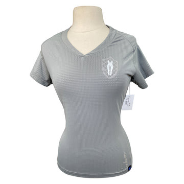 Irideon Perforated Tech Tee in Grey