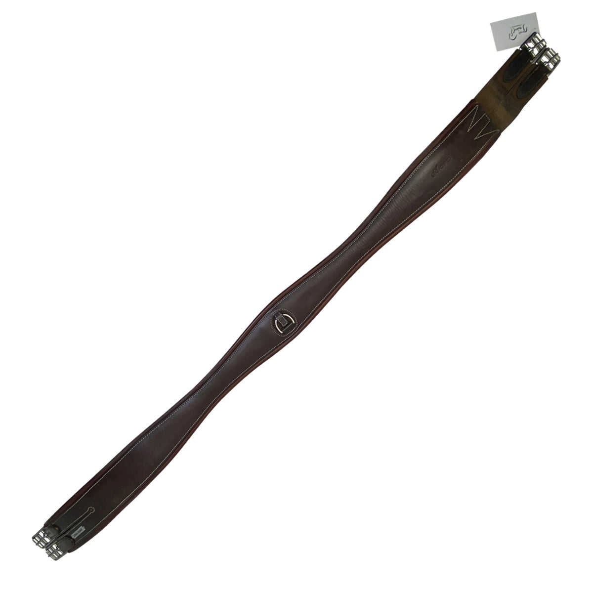 Aramas Fancy Stitched Overlay Girth in Brown