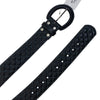 Noble Outfitters Classic Quilted Belt in Black/Turquoise