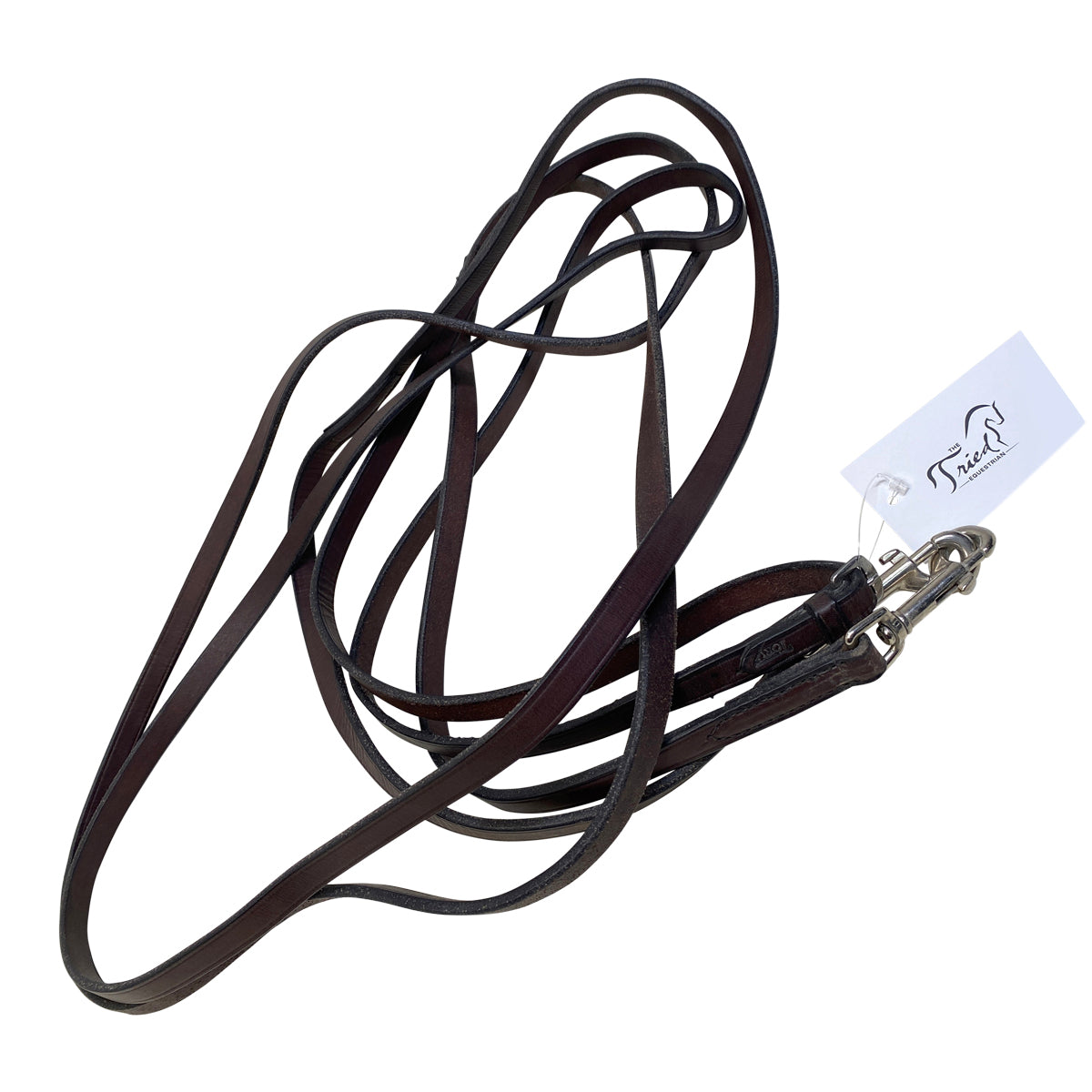 Tory Leather Draw Reins w/ Clips in Brown
