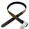 Equine Couture Logo Belt in Brown/Khaki