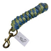 Nylon Lead Rope in Green/Blue - Horse