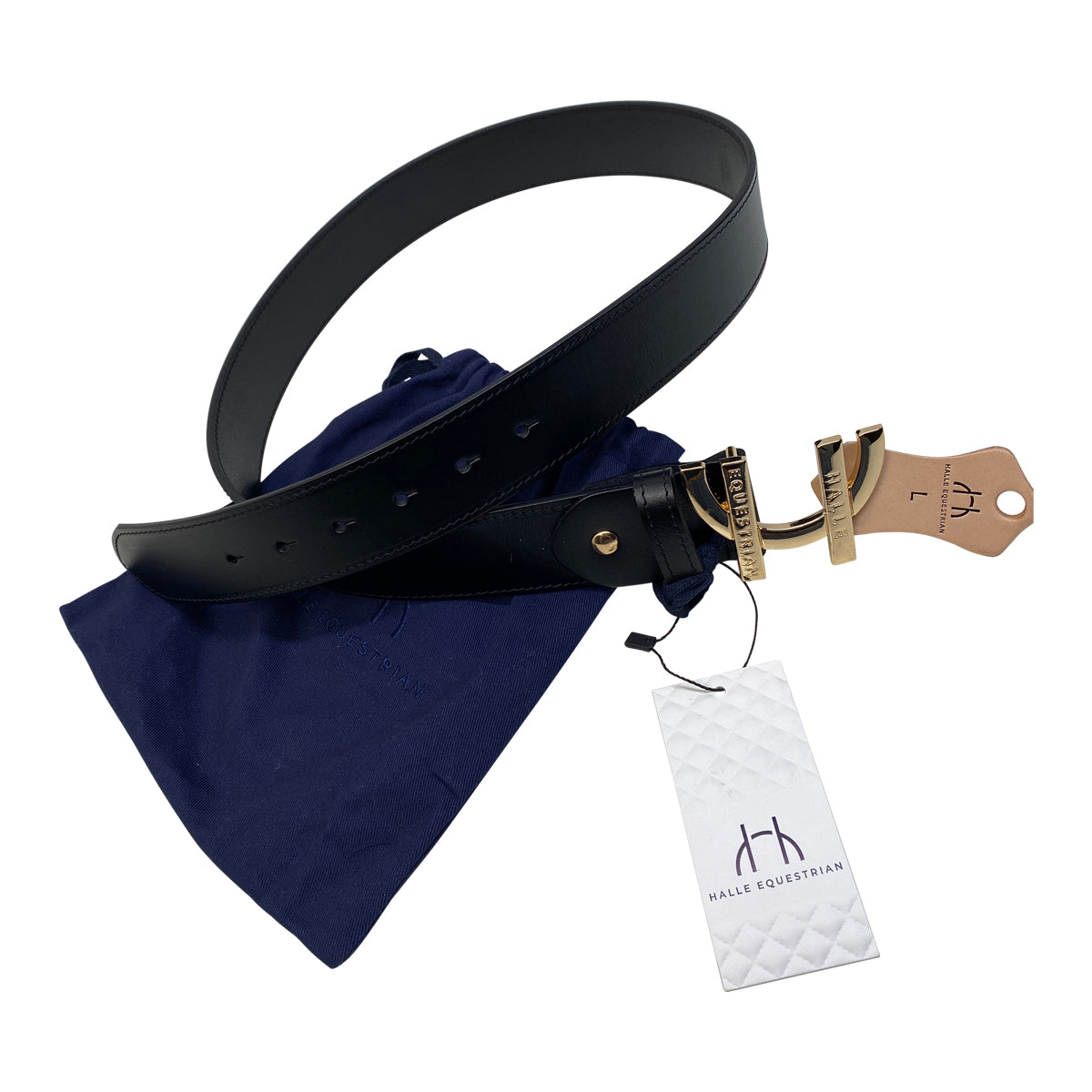 Halle Equestrian 'Foundation' Belt in Black