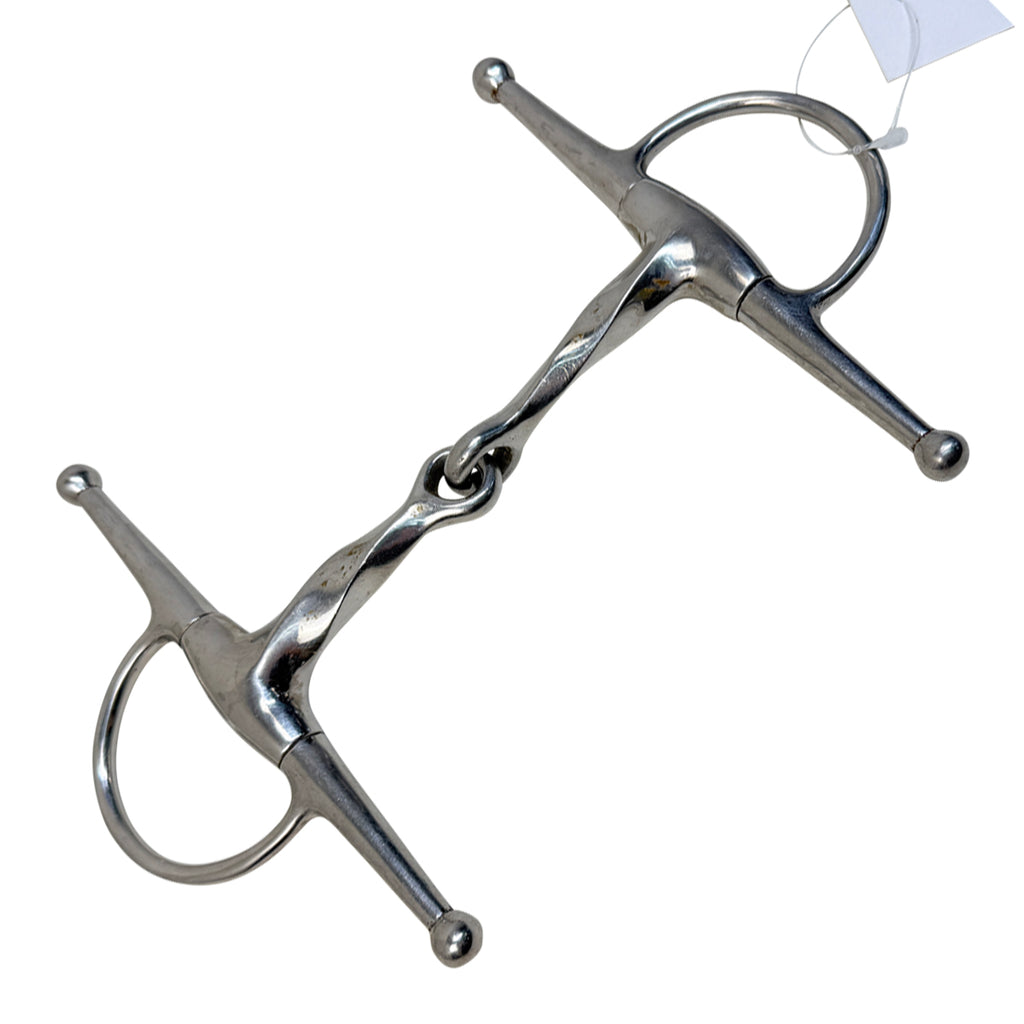 Slow Twist Full Cheek Bit in Stainless Steel - 5 1/4"