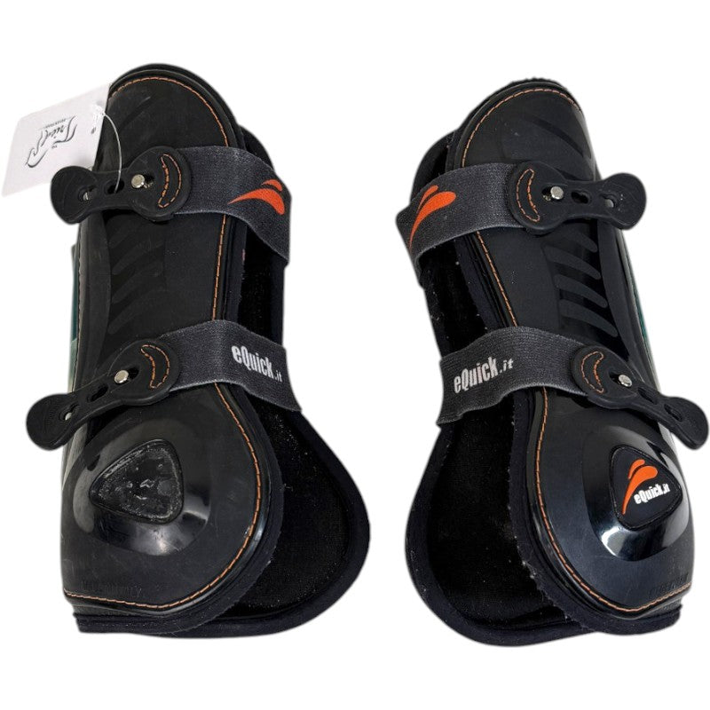 eQuick 'eShock' Tendon Boots in Black