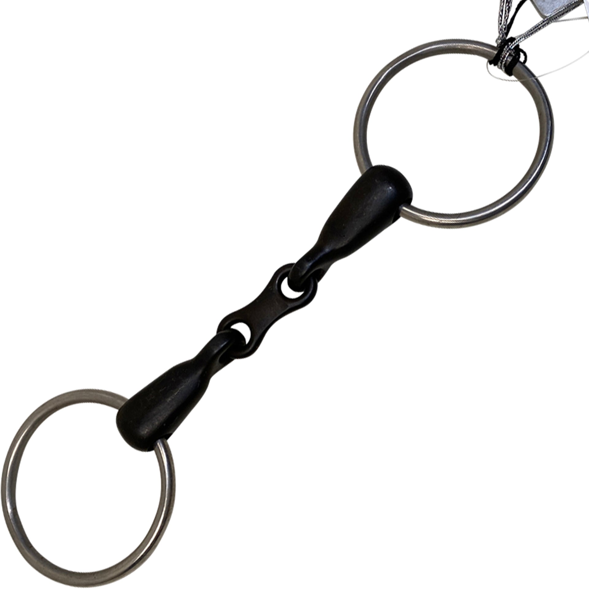 Korsteel Sweet Iron French Link Loose Ring Snaffle Bit in Grey/Stainless Steel
