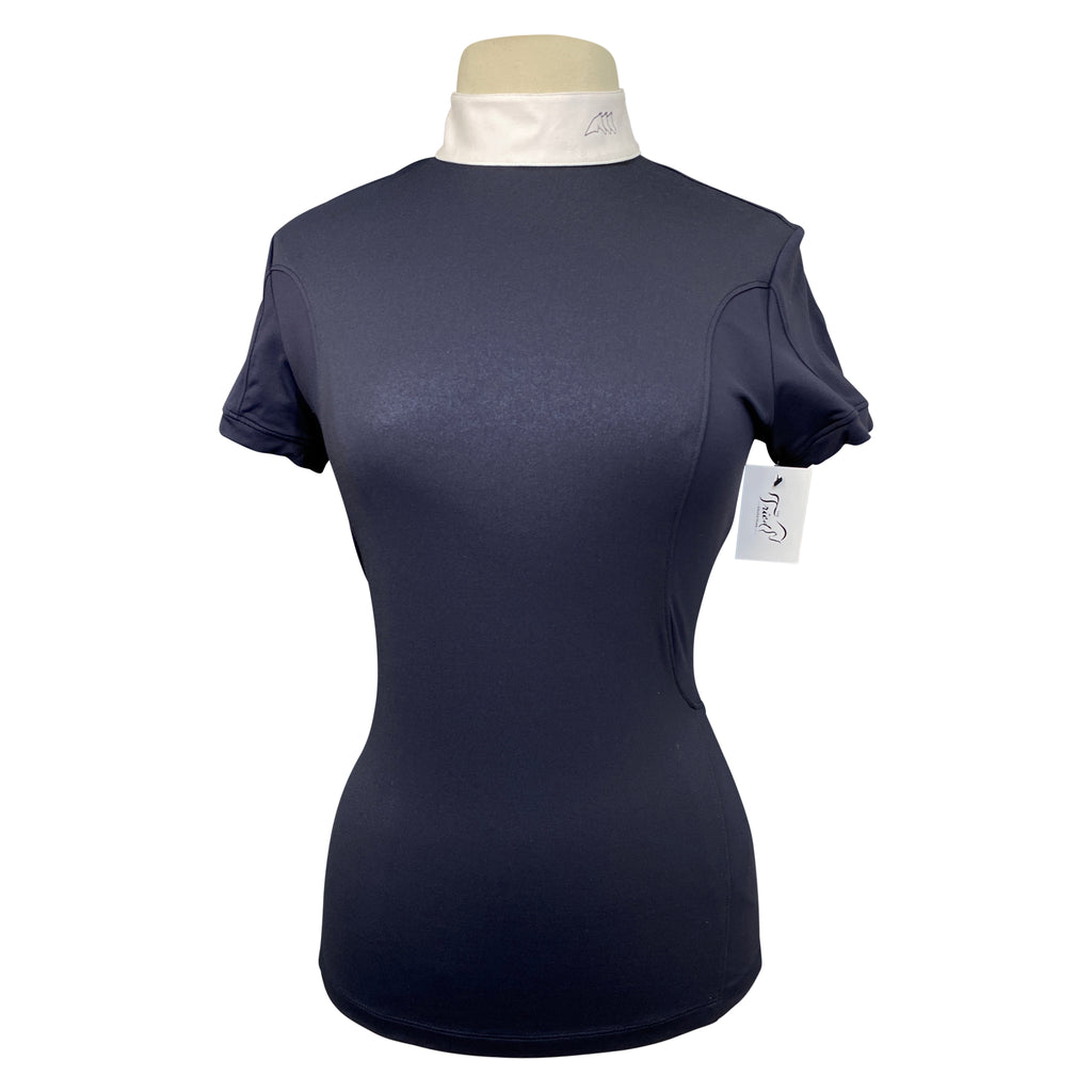 Equiline 'Shimmer' Competition Shirt in Navy - Women's Medium
