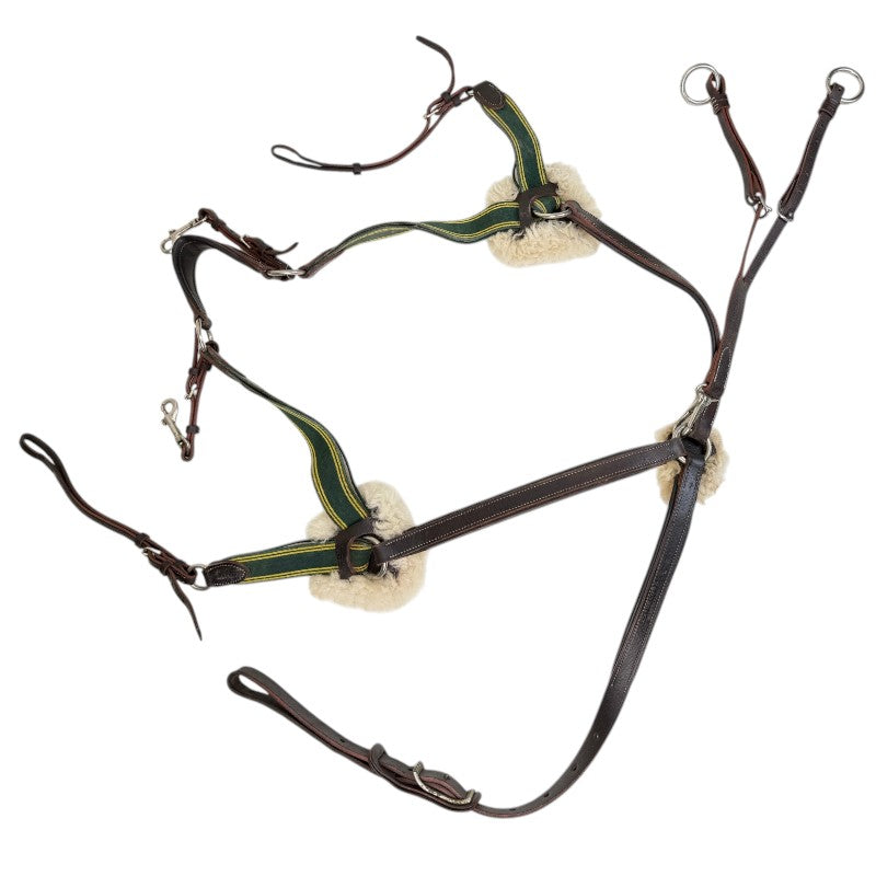 Devoucoux 'Kolibri' Breastplate with Running Attachment  in Brown - Medium