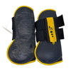 Horze Tendon Boots in Navy/Yellow - X-Full