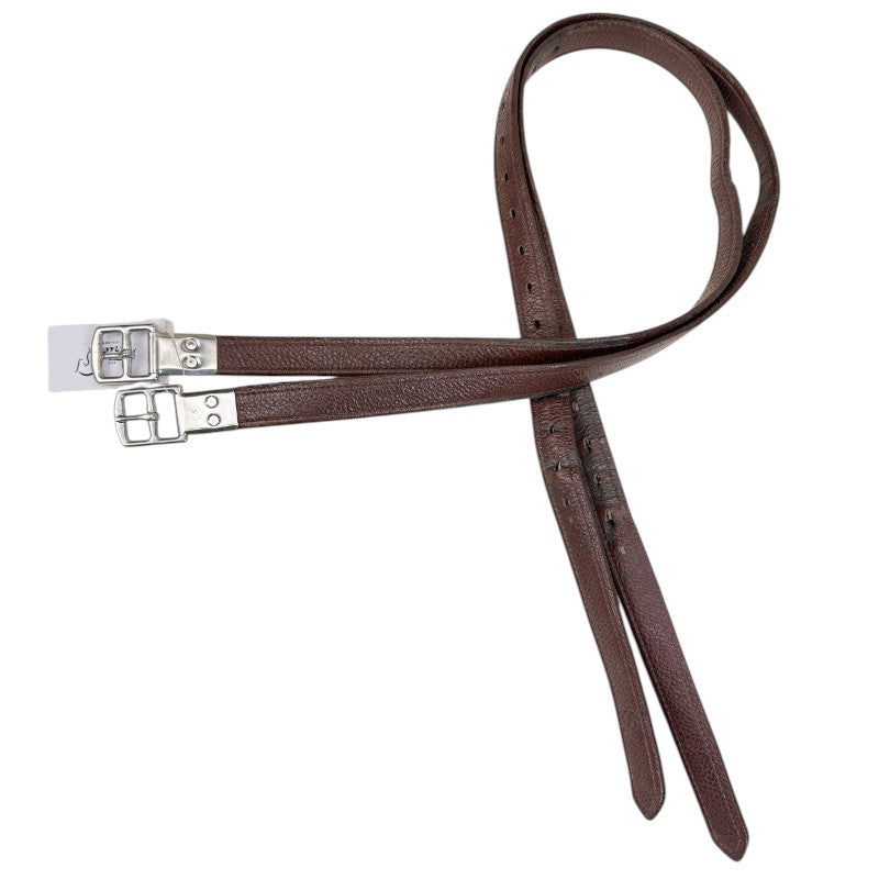Bates Stirrup Leathers in Brown