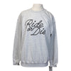 TKEQ 'Ride or Die' Crew Neck Sweatshirt in Grey