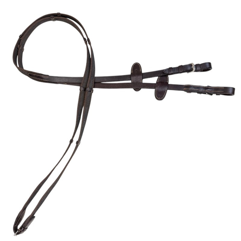 Kavalkade Webbed Grip Reins in Brown