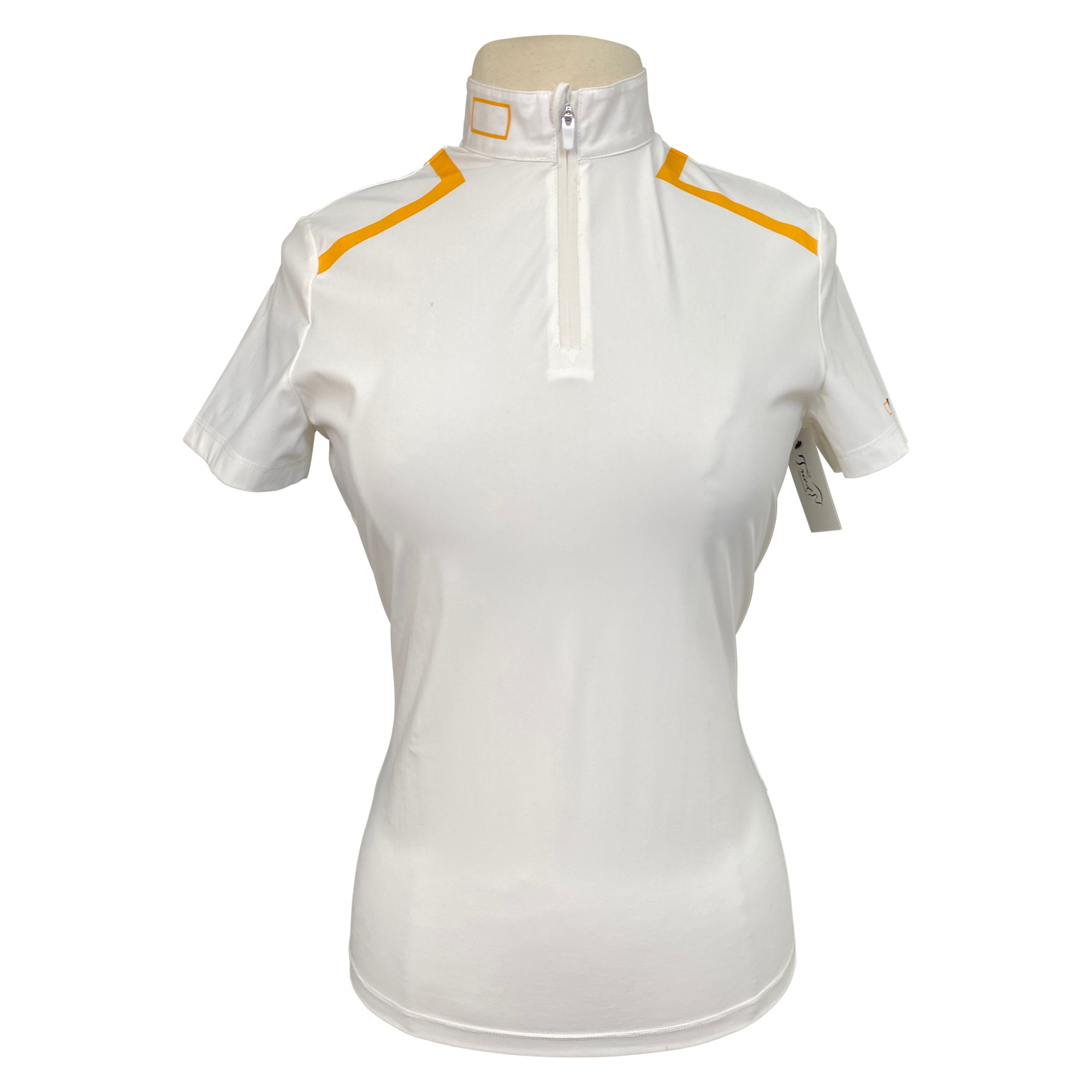 RG Jersey Zip Competition Polo in White