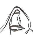 Plymouth Basic Hunter Bridle w/Laced Reins in Brown