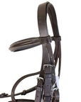 Plymouth Basic Hunter Bridle w/Laced Reins in Brown