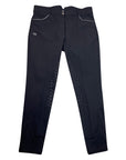Halter Ego 'Perfection' Full Seat High Rise Breeches in Black/Silver