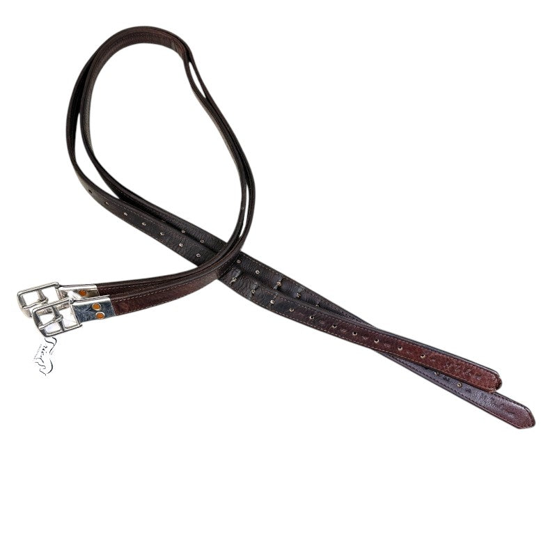 M. Toulouse Lined Stirrup Leathers in Brown