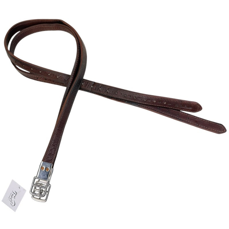 M. Toulouse Lined Stirrup Leathers in Brown