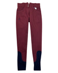 Halter Ego 'Perfection' Full Seat High Rise Breeches in Burgundy/Navy