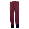 Back of Halter Ego 'Perfection' Full Seat High Rise Breeches in Burgundy/Navy