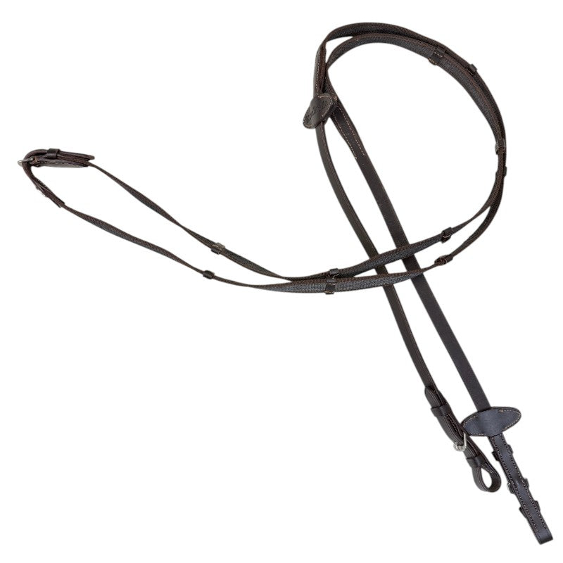 Kavalkade Webbed Grip Reins in Brown