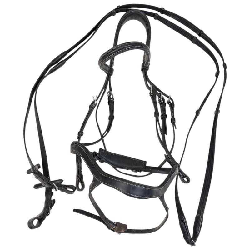M. Toulouse Hybrid Dressage Bridle in Black