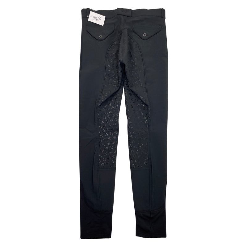 Back of Halter Ego 'Perfection' Full Seat Breeches in All Black