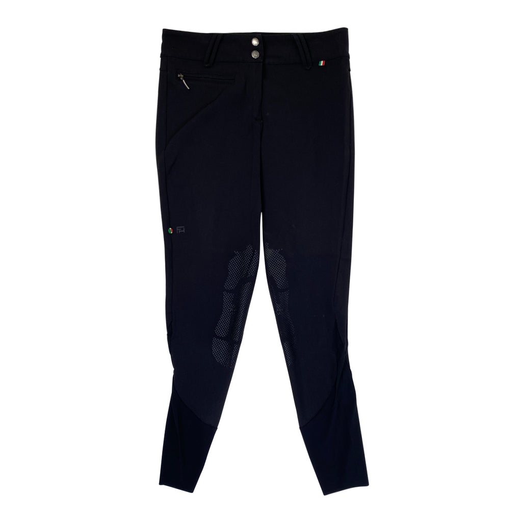 For Horses Knee Patch Breech in Black