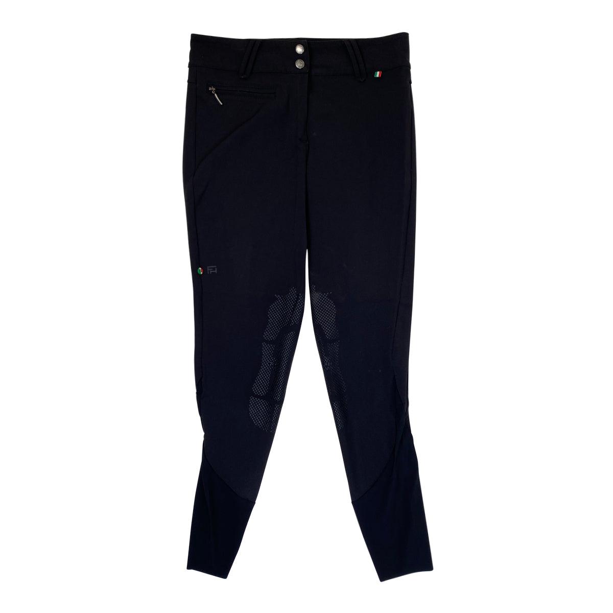 For Horses Knee Patch Breech in Black
