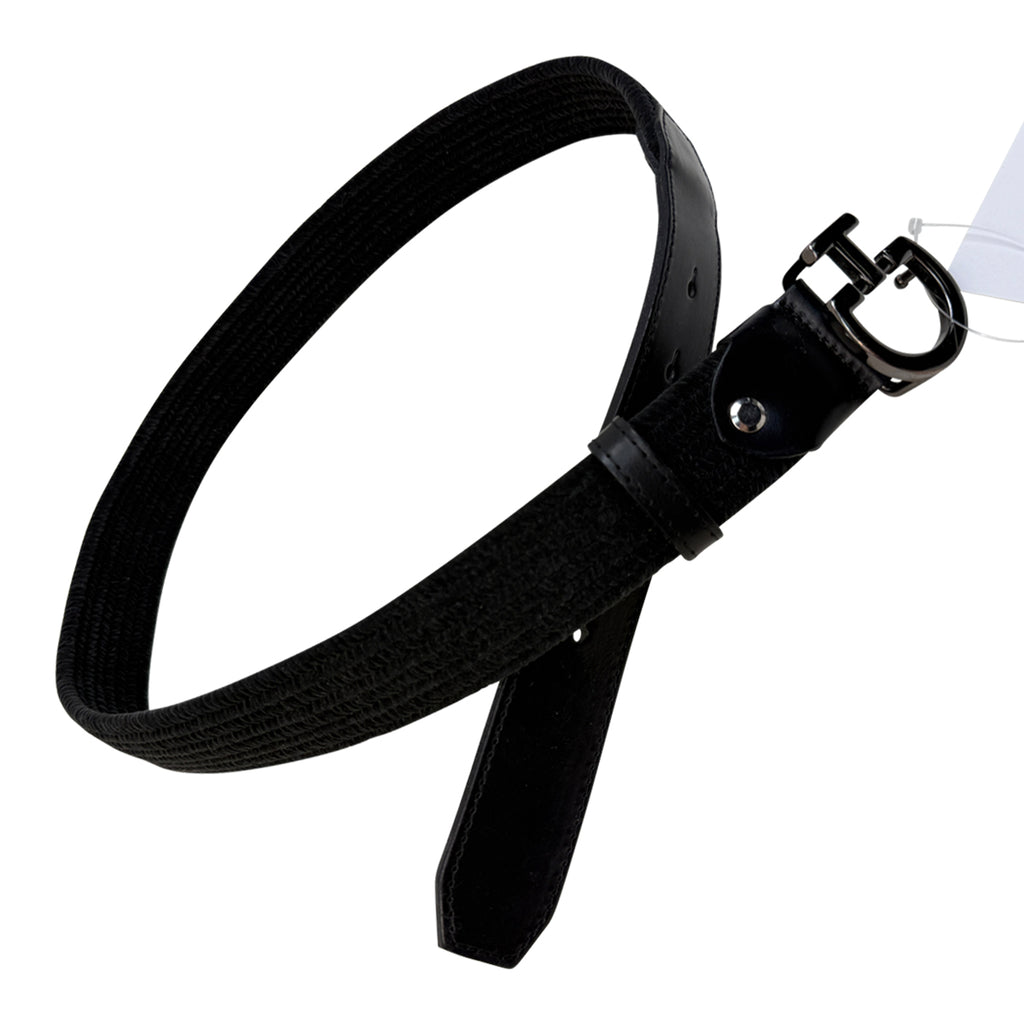Cavalleria Toscana Elastic Woven Belt in Black