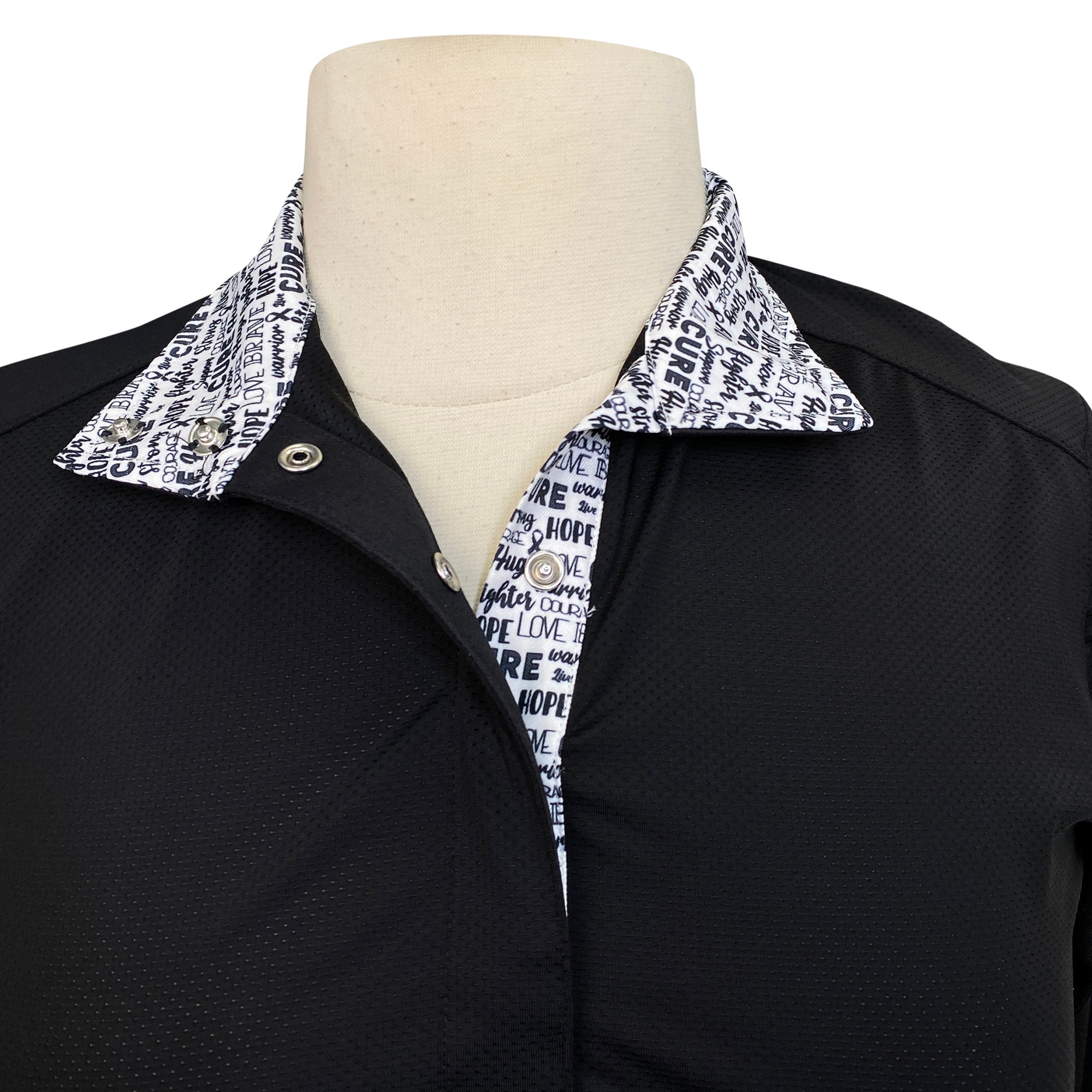 Essex Classics &#39;Luna&#39; Long Sleeve Show Shirt in Black