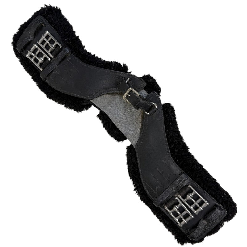 Total Saddle Fit Shoulder Relief Short Girth w/ Fleece Liner in Black