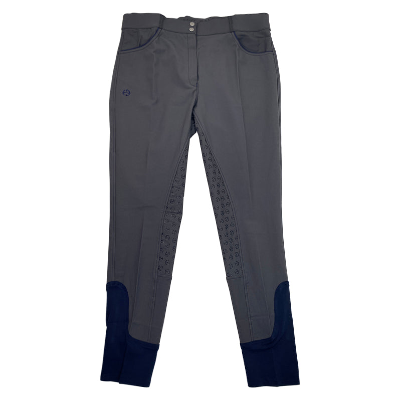 Halter Ego 'Perfection' Full Seat Breeches in Charcoal/Navy