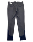 Back of Halter Ego 'Perfection' Full Seat Breeches in Charcoal/Navy