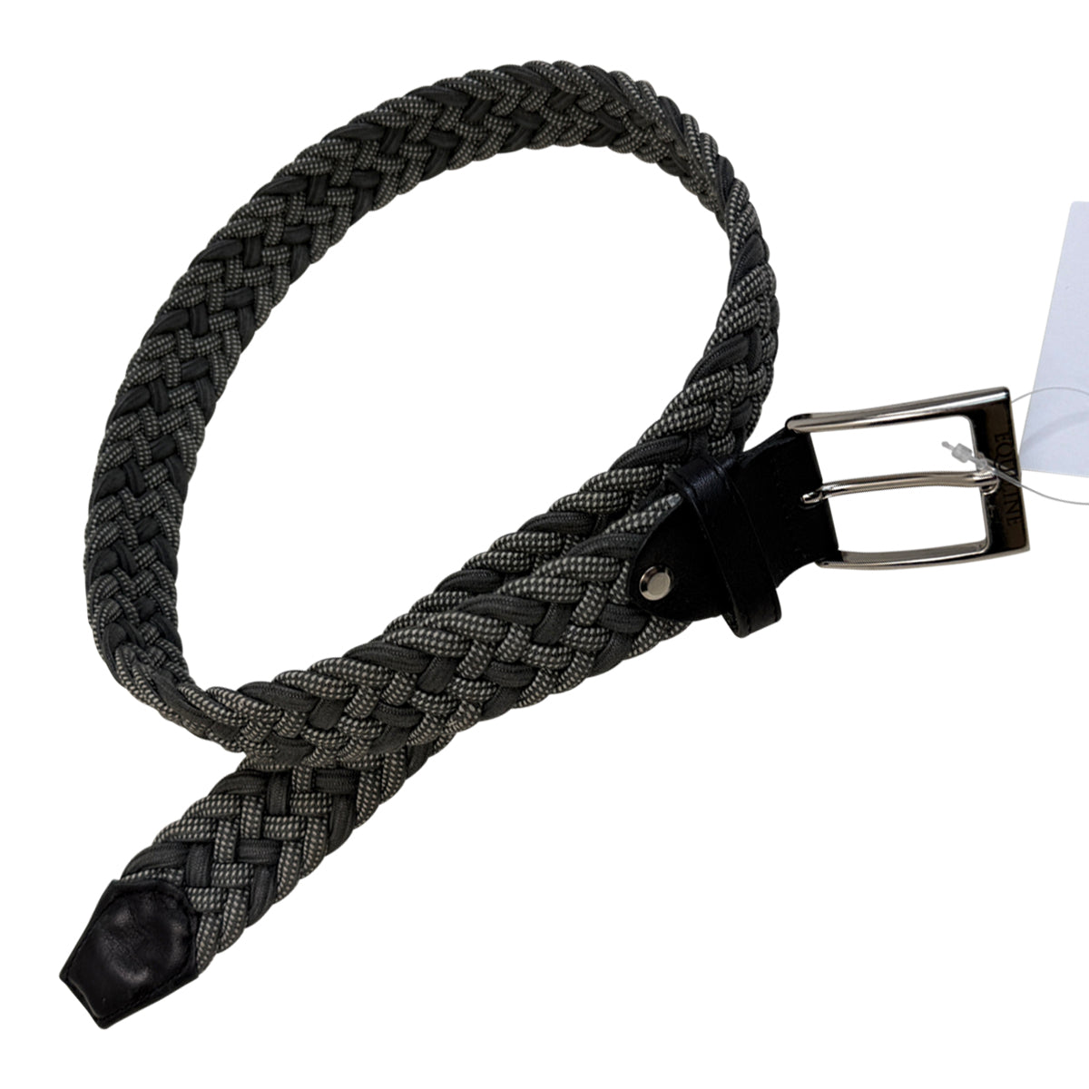 Equiline Woven Elastic Belt in Grey