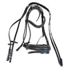 FSS Rolled Comfort Crank Dressage Bridle in Black