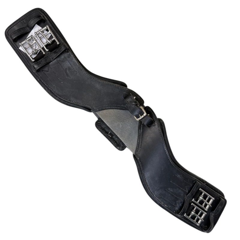 Total Saddle Fit 'StretchTec' Shoulder Relief Dressage Girth in Black