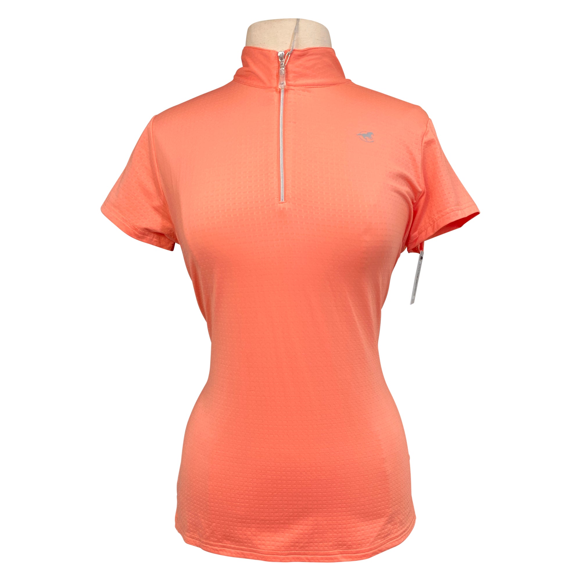 Smartpak &#39;SunShield&#39; 1/4 Zip Short Sleeve Shirt in Coral