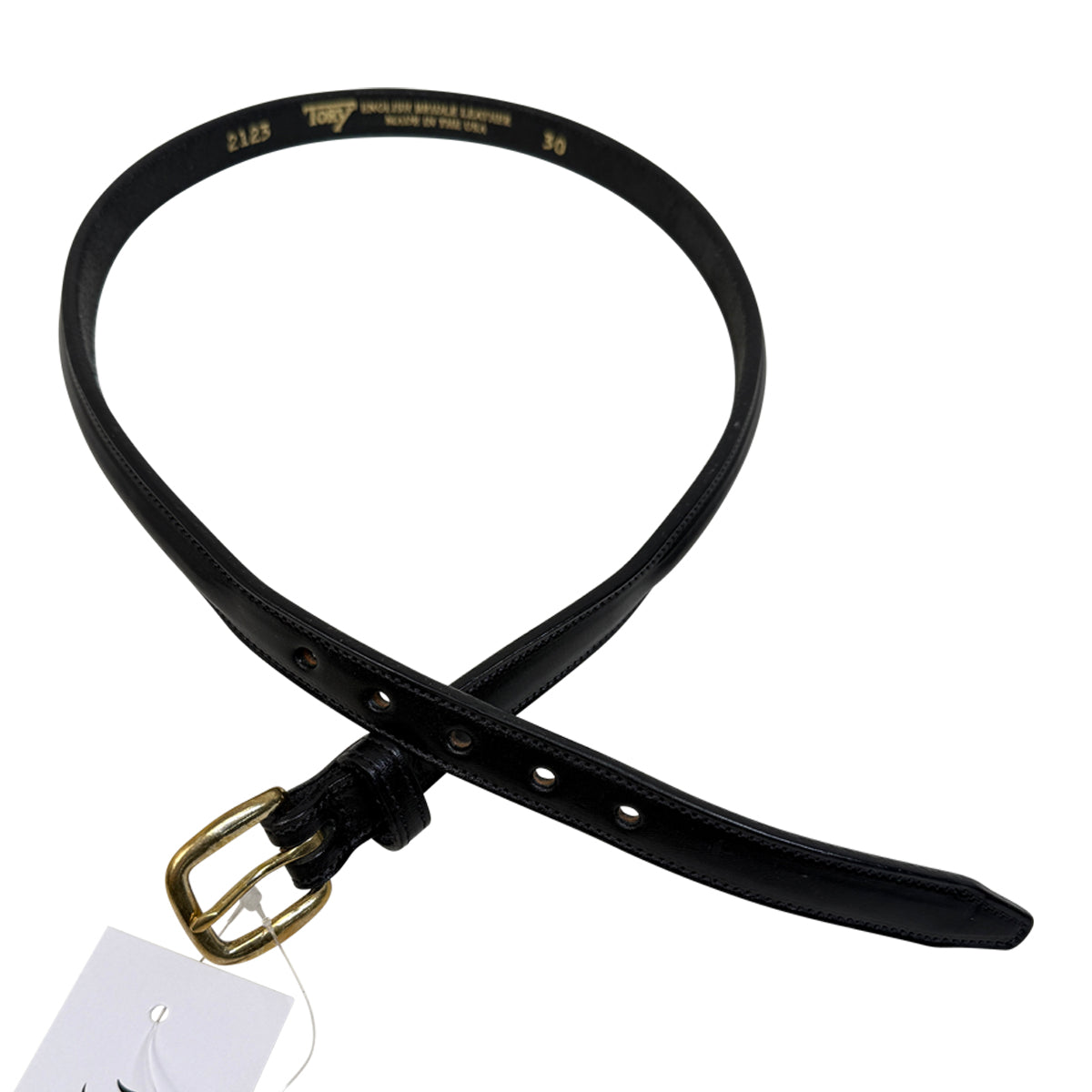 Tory Leather Plain Belt in Black