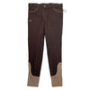 Halter Ego 'Perfection' Full Seat Breeches in Chocolate/Tan