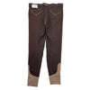Back of Halter Ego 'Perfection' Full Seat Breeches in Chocolate/Tan